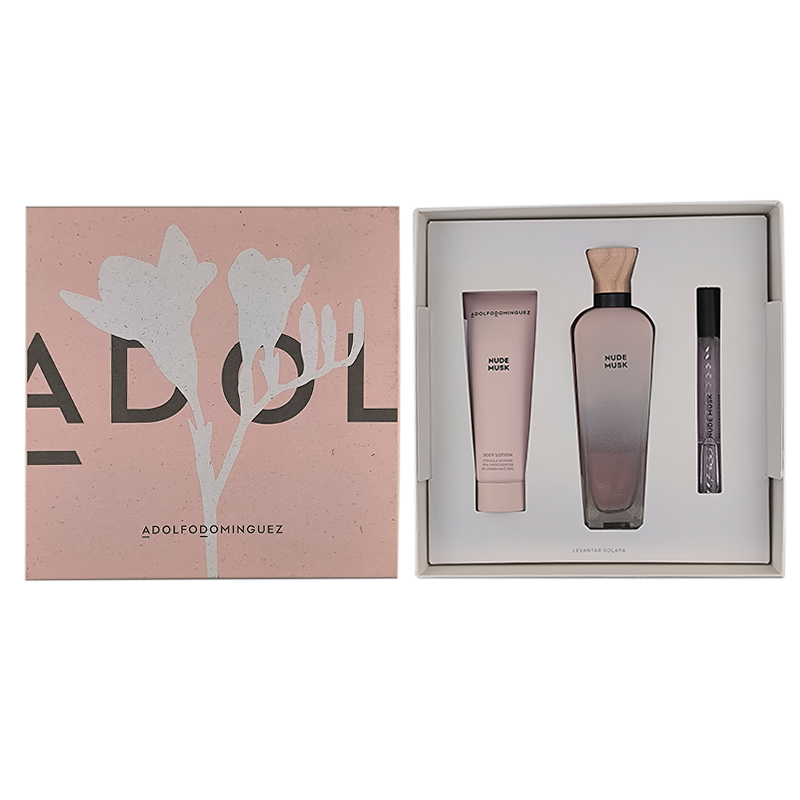 Adolfo Domínguez Nude Musk Mujer Estuche EDP 120 ml+10 ml+Loción 75 ml