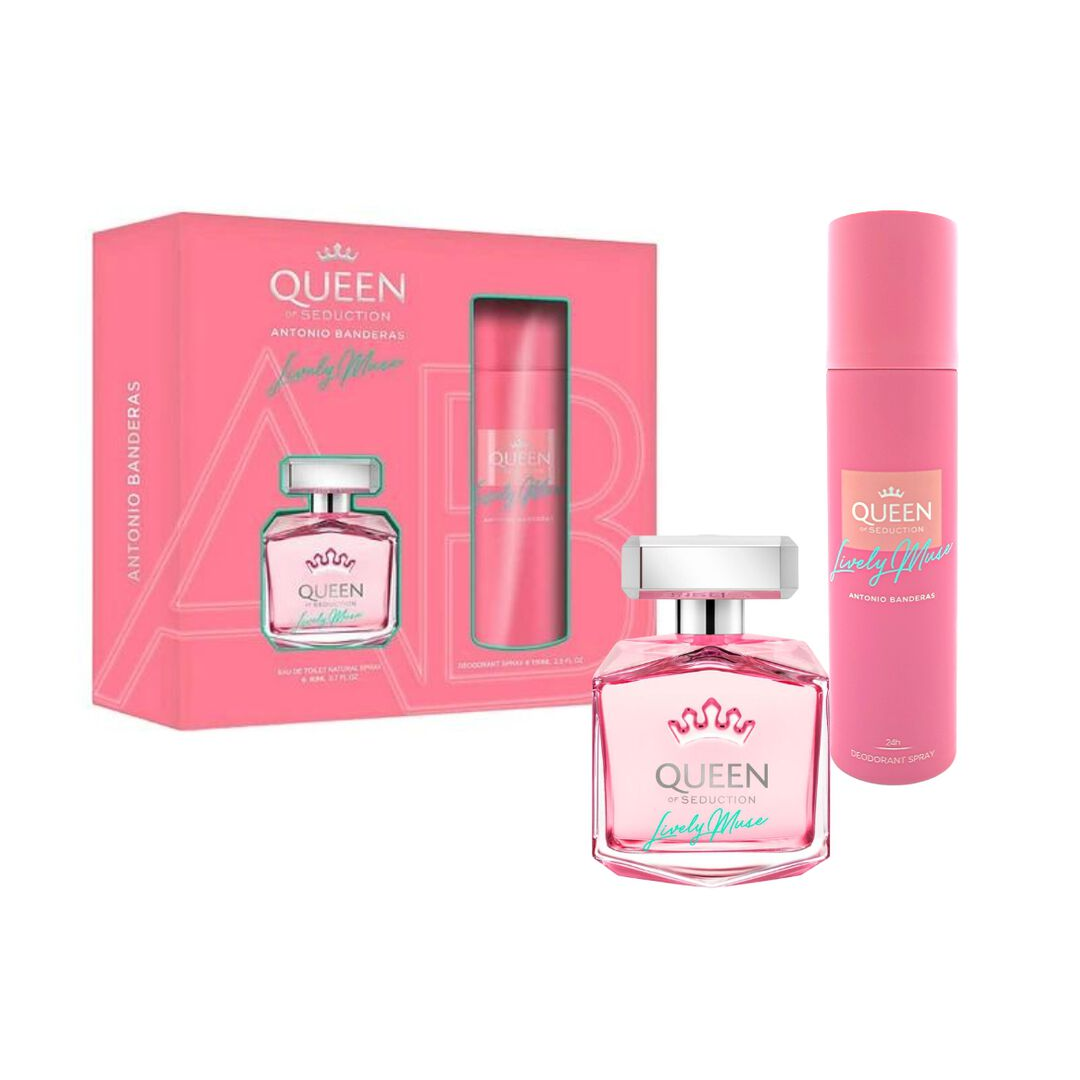 Antonio Banderas Queen of Seduction Lively Muse Estuche EDT 80 ml + Desodorante 150 ml
