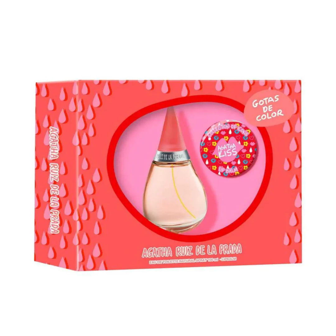 Agatha Ruiz De La Prada Gotas De Color Estuche EDT 100 ml + lip balm 15g