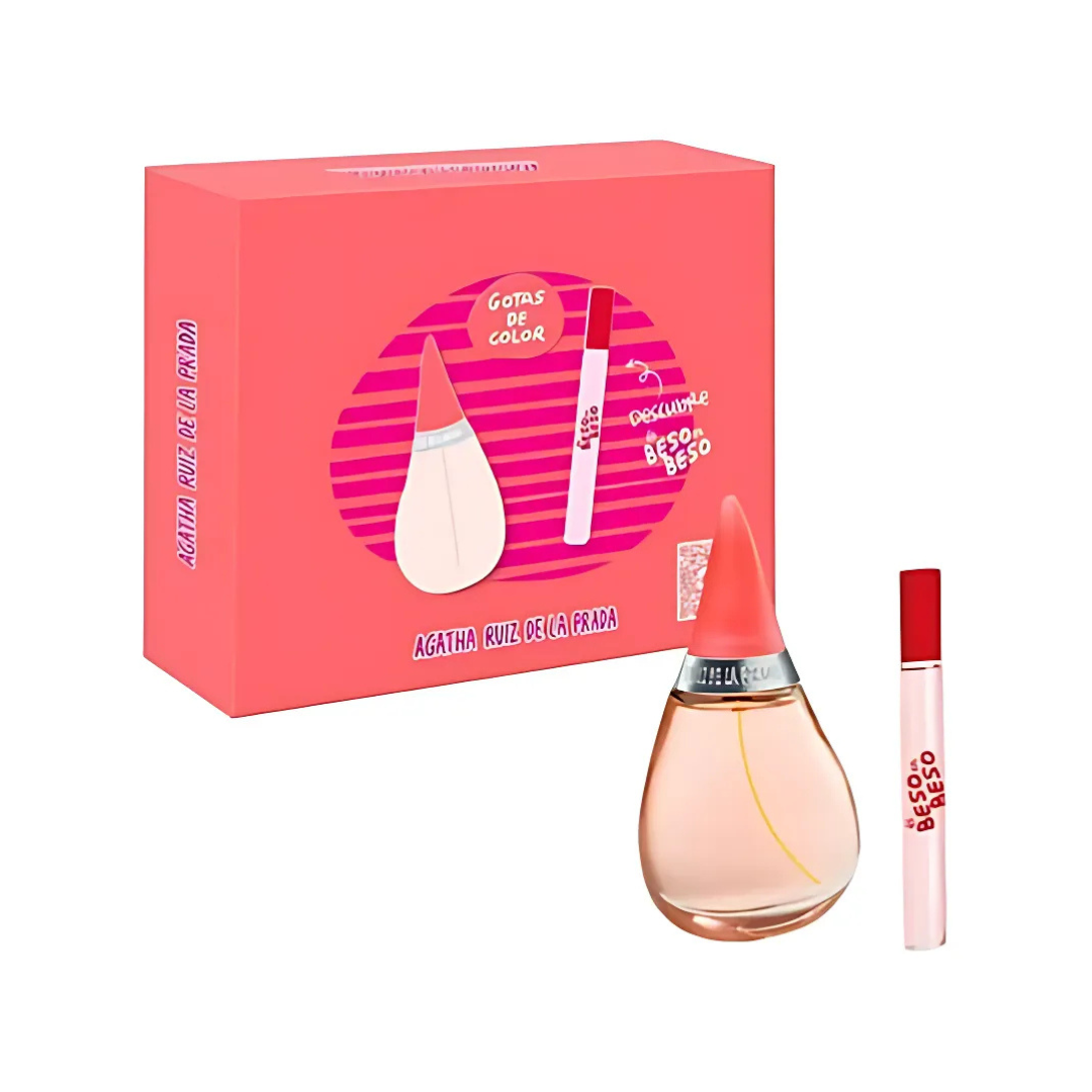 Agatha Ruiz De La Prada Gotas De Color Estuche Edt 100ml + De Beso En Beso Edt 10ml