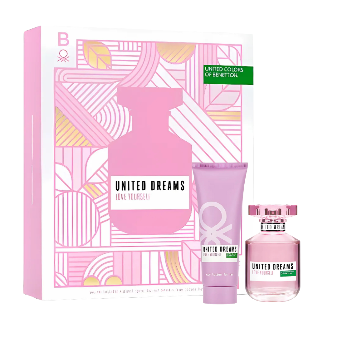 Benetton United Dream Love Yourself Estuche EDT 50 ml + Locion 75 ml