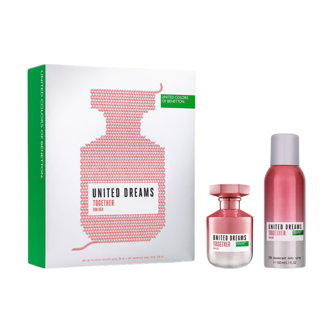 Benetton United Dreams Together For Her Estuche EDT 50 ml + Desodorante 150 ml