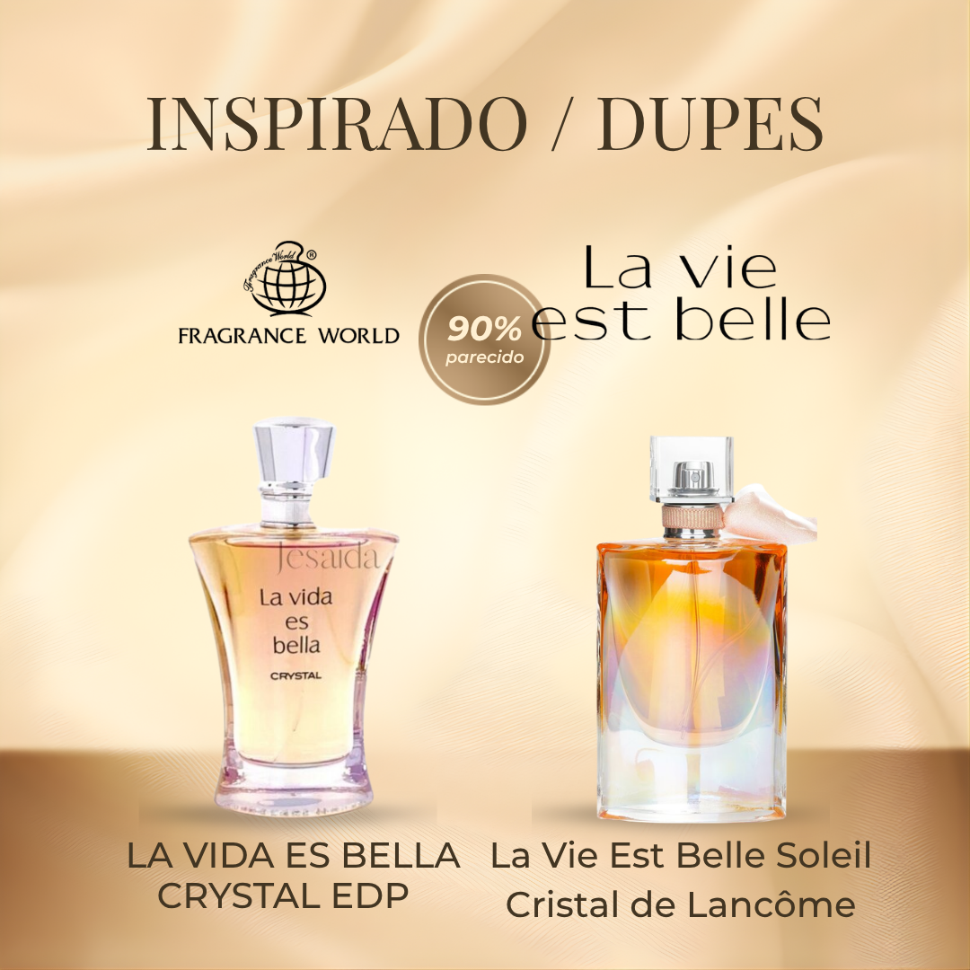 FRAGRANCE WORLD LA VIDA ES BELLA CRYSTAL EDP 100ML