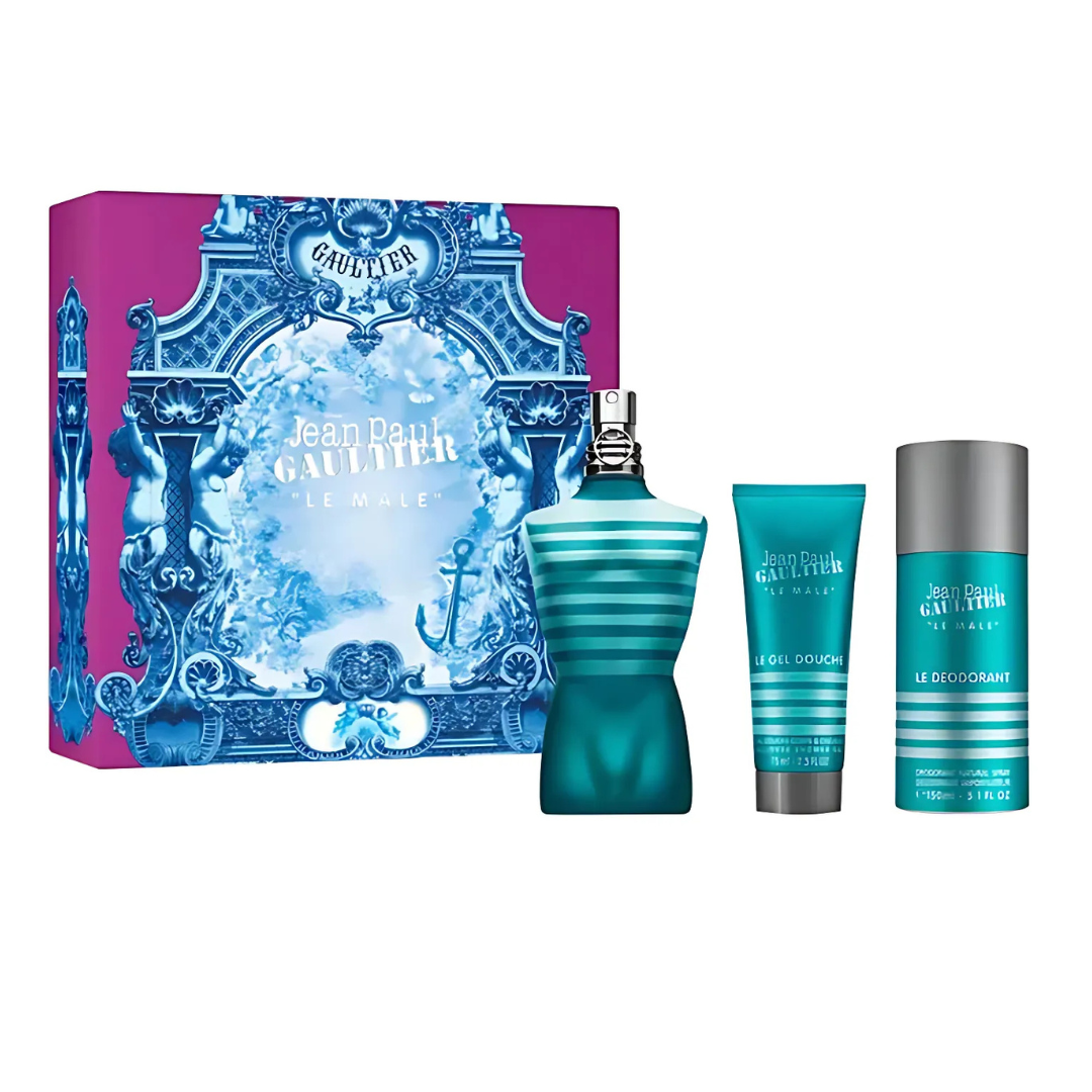 Jean Paul Gaultier Le Male Estuche EDT 125 ml + Deo 150 ml + Gel 75 ml