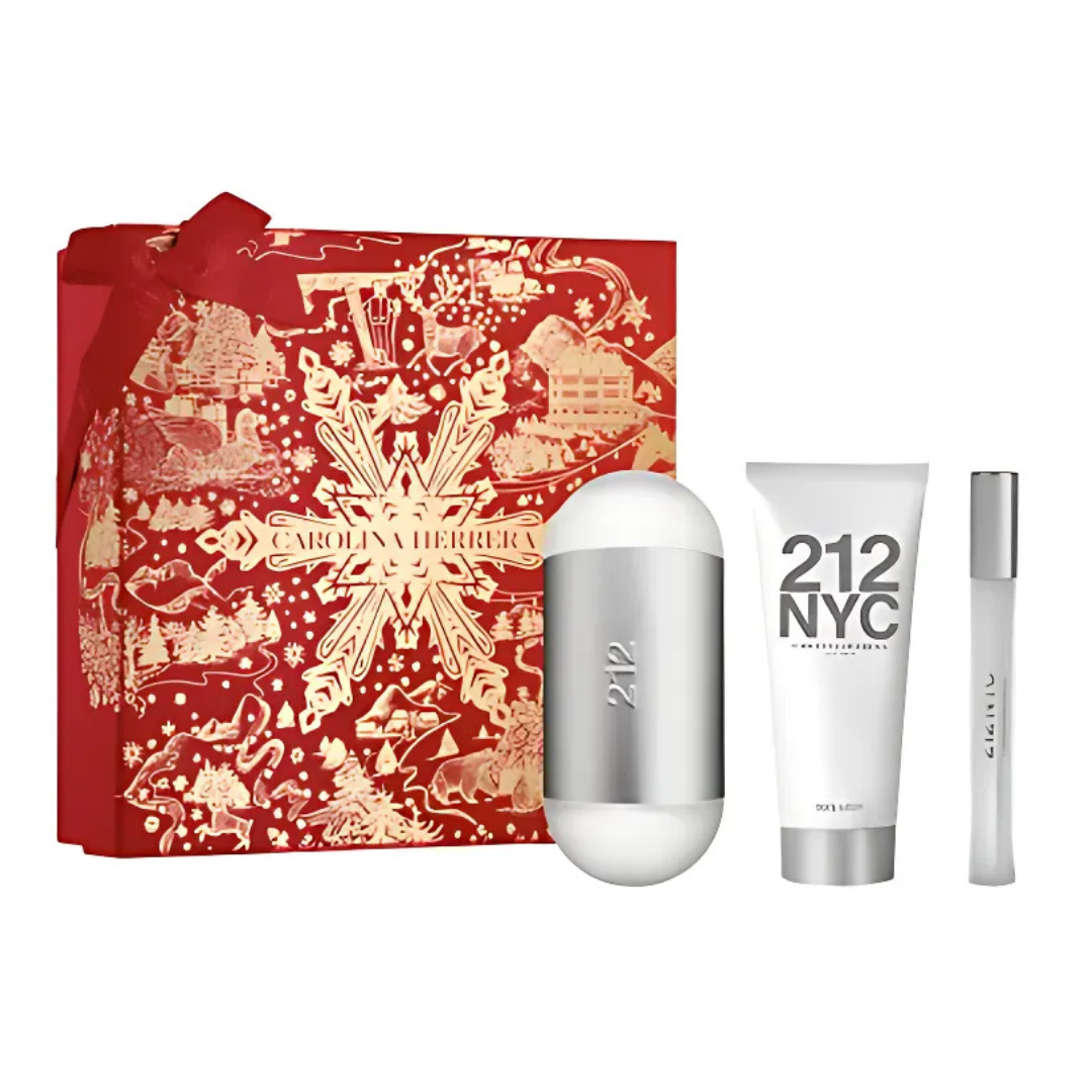 Carolina Herrera 212 Mujer Estuche EDT 100 ml + loción 100 ml + mini 10 ml