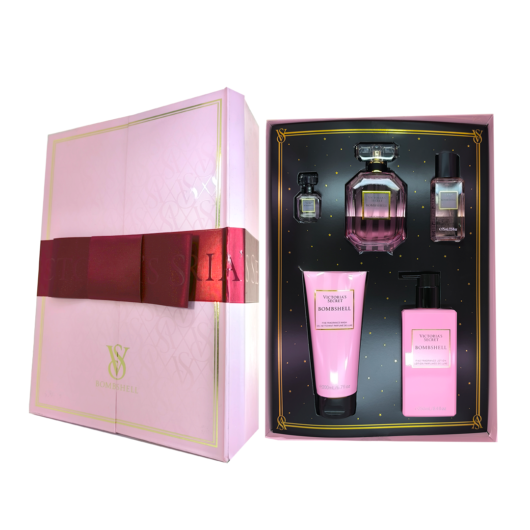 Victoria's Secret Bombshell Estuche EDP 100 ml + 7.5 ml + mist 75 ml + loción 250 ml + gel 200 ml