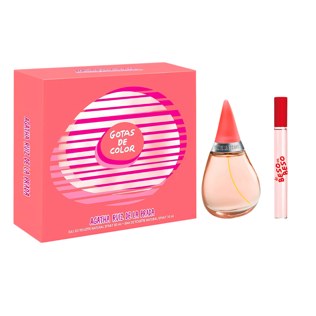 Agatha Ruiz De La Prada Gotas De Color Estuche Edt 50 ml + Beso En Beso 10 ml