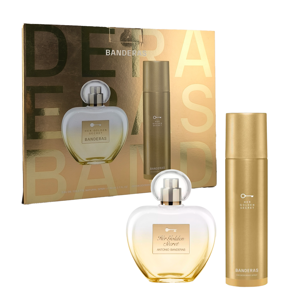 Antonio Banderas Her Golden Secret Estuche Edt 80ml + Desodorante 150ml
