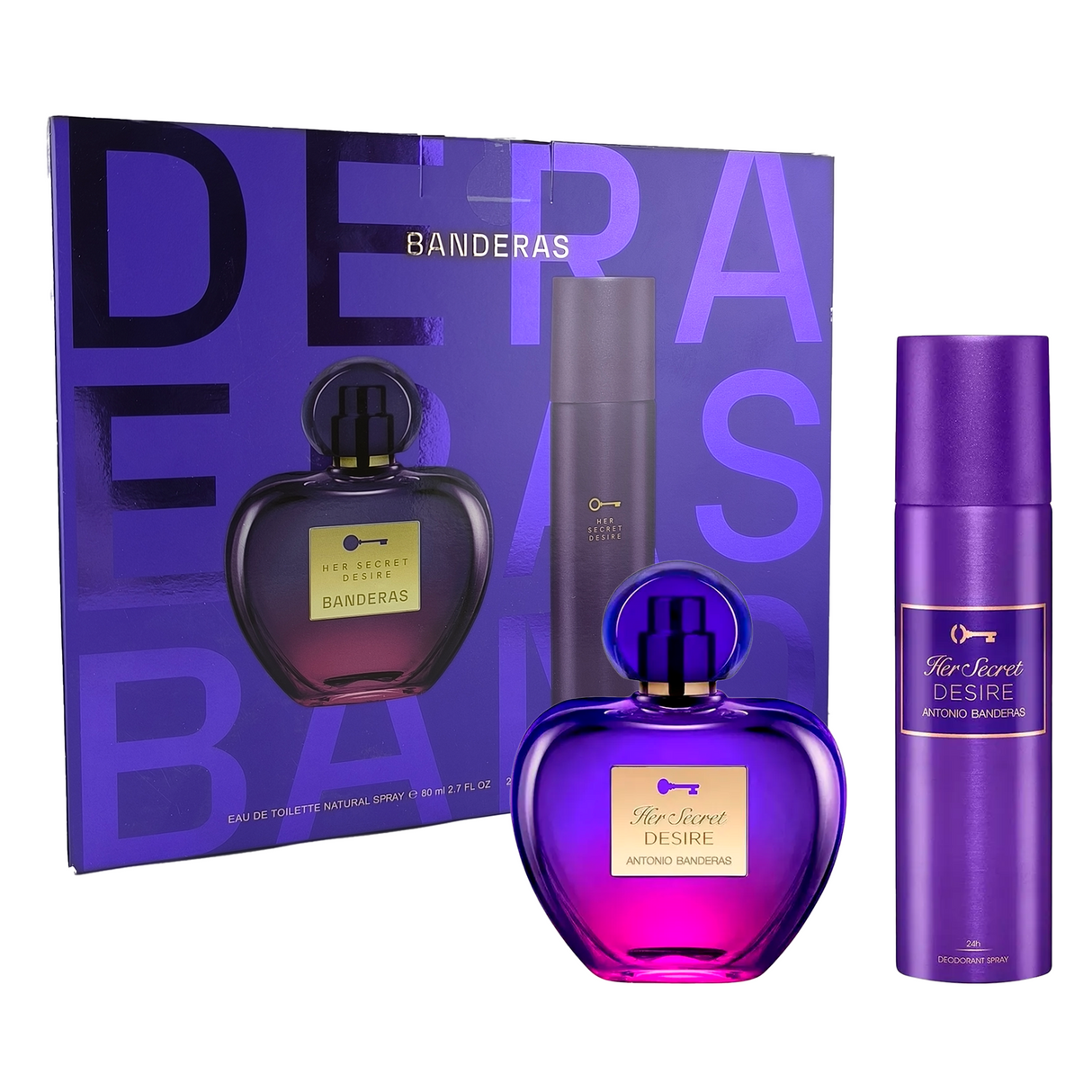 Antonio Banderas Her Secret Desire Estuche Edt 80ml + Desodorante 150ml