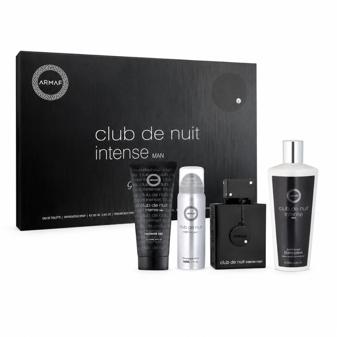 Armaf Club De Nuit Intense Hombre Estuche EDT 105 ml + Gel 100 ml + Desodorante 50 ml + Shampoo 250 ml