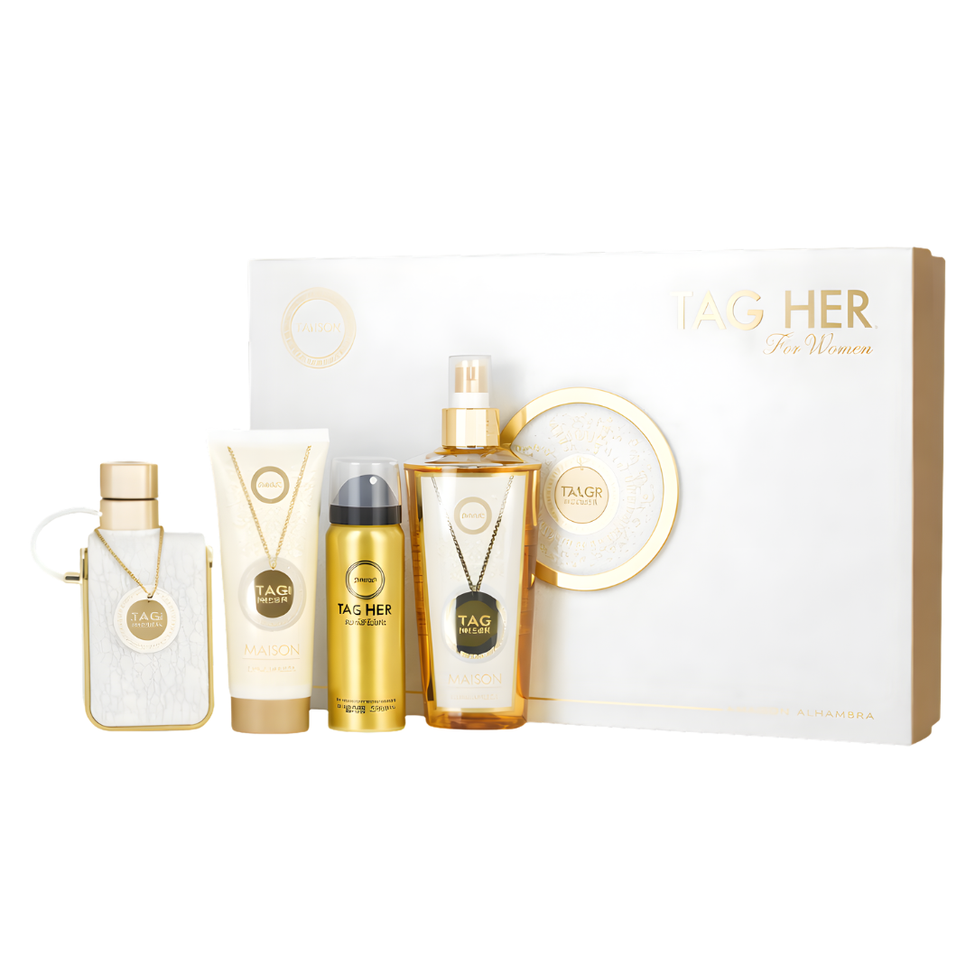 Armaf Tag Her Estuche EDP 100 ml + Locion 100 ml + Deo 50 ml + Body Mist 250 ml