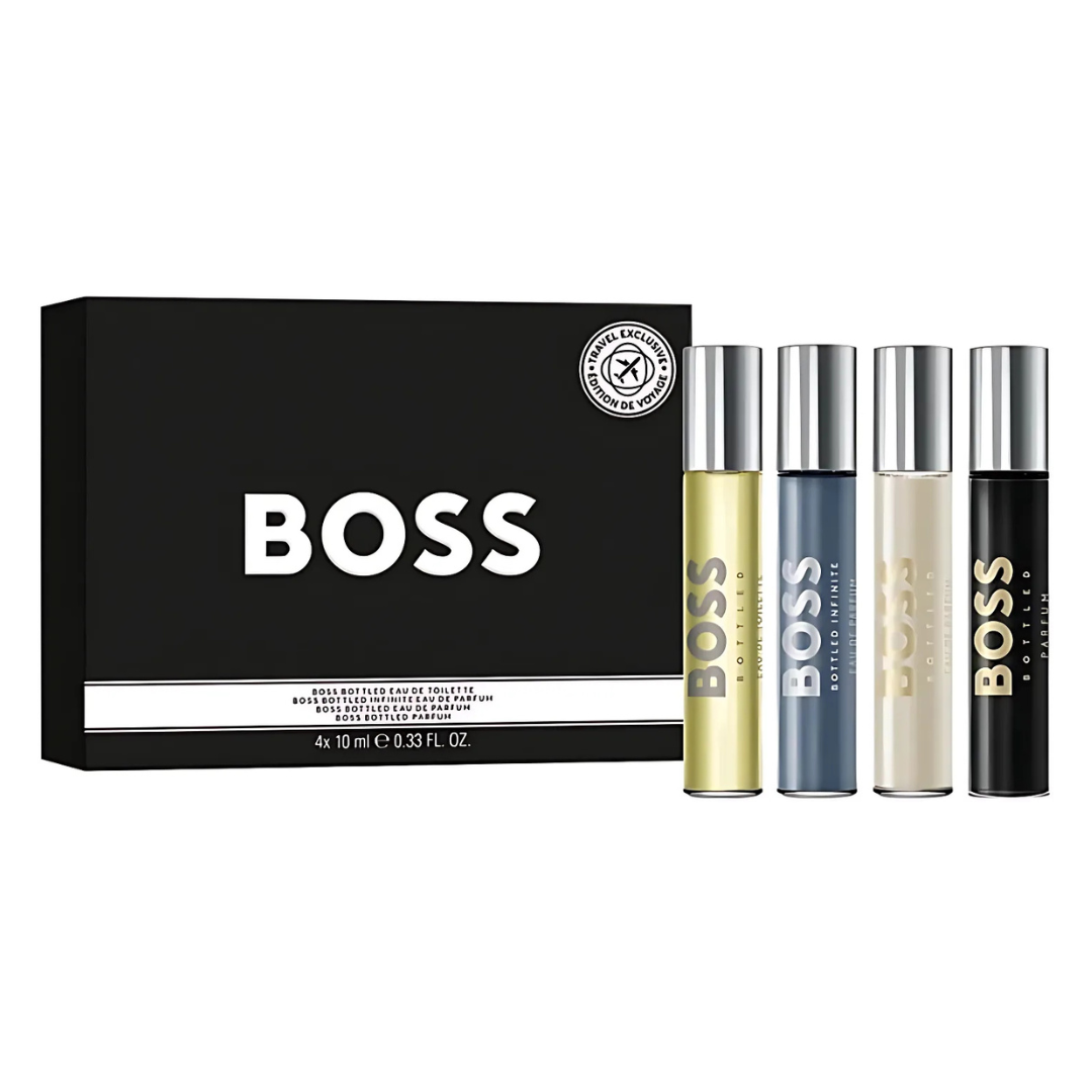Hugo Boss 4Pza Estuche Boss Bottled Edt + Bottled Edp + Infinite Edp + Bottled Pp 10 ml