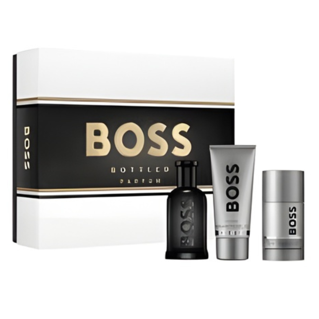 Hugo Boss Bottled Estuche Parfum 100 ml + Gel 100 ml + Desodorante De Barra 75 ml