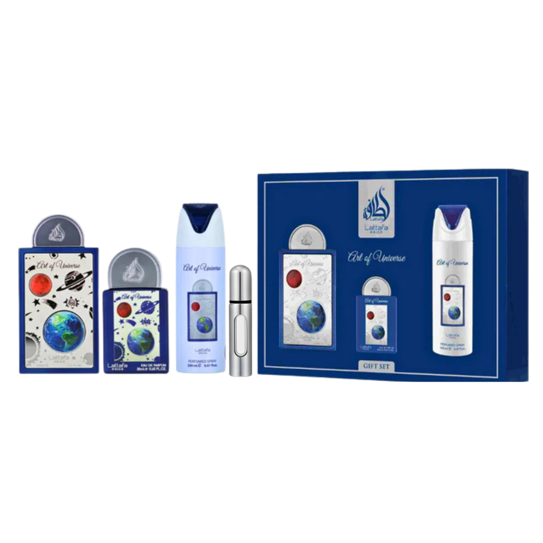 Lattafa Art Of Universe Estuche EDP 100 ml + 20 ml + Desodorante 200 ml