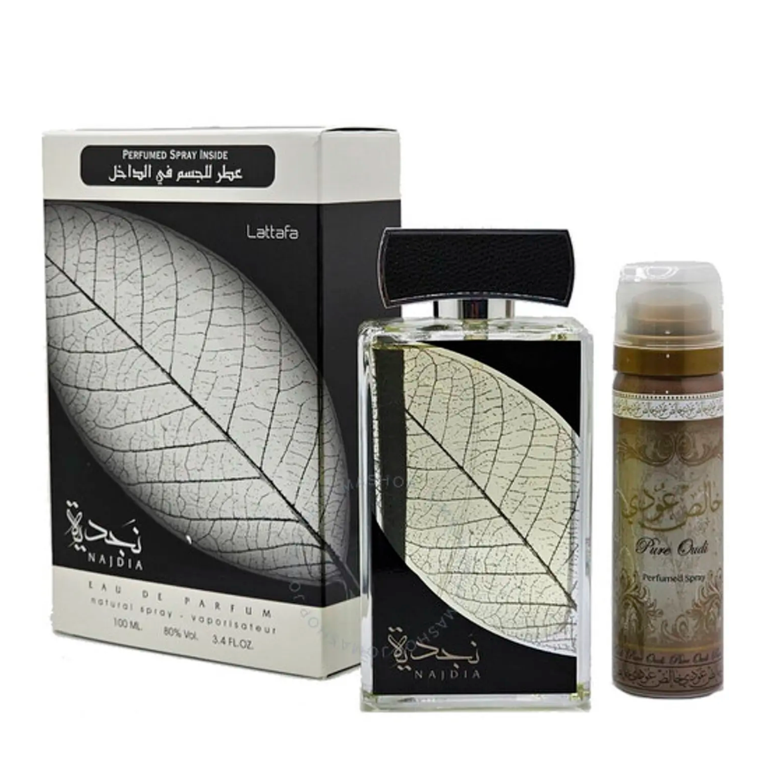 Lattafa Najdia Estuche EDP 100 ml + desodorante 50 ml
