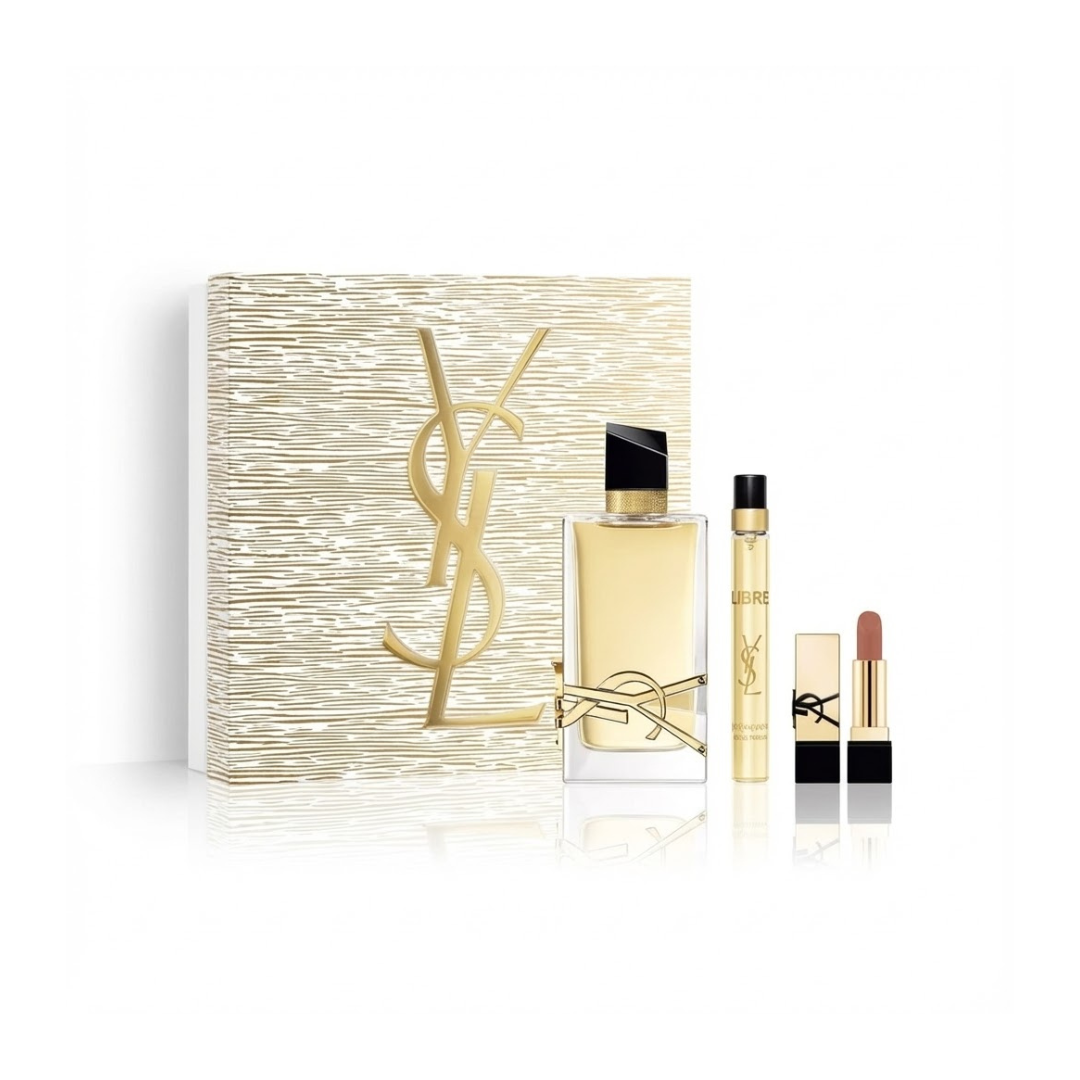 YSL Libre Estuche EDP 90 ml + Mini 10 ml + Labial 1.3 g