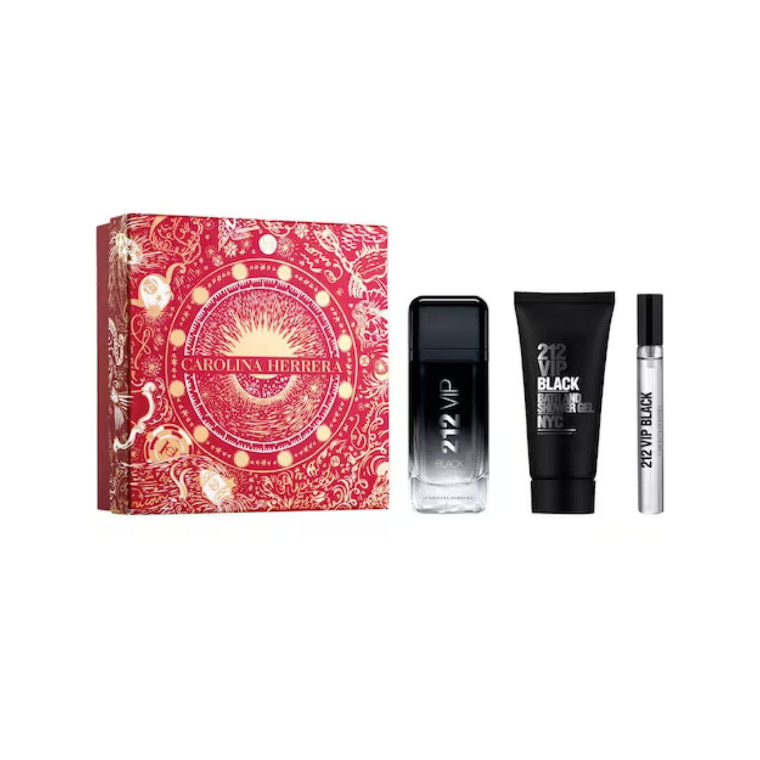 Carolina Herrera 212 Vip Black Estuche EDP 100 ML+Gel 100 ML+Mini 10 ML