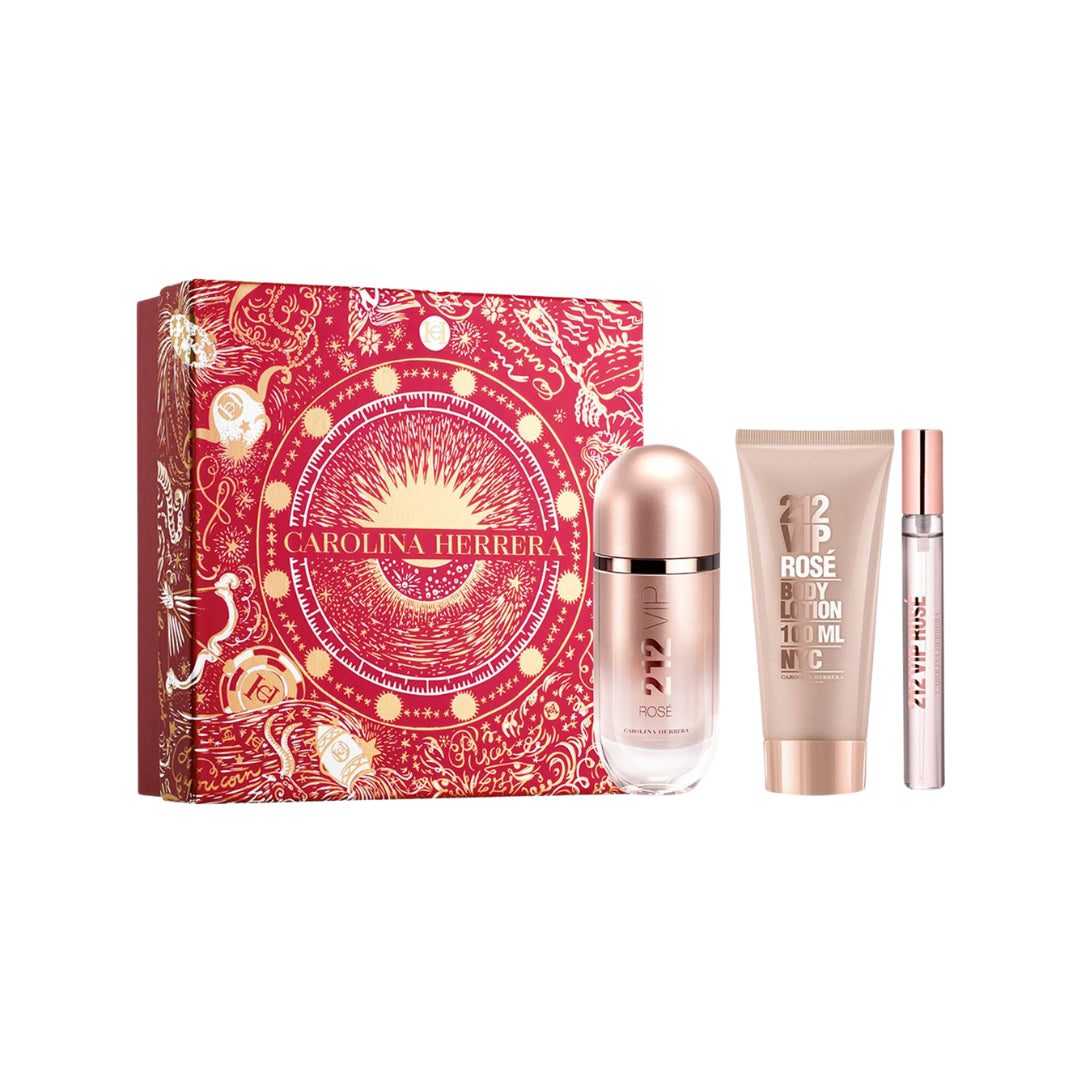 Carolina Herrera 212 Vip Rose Estuche EDP 80 ML+Locion 100 ML+Mini 10 ML