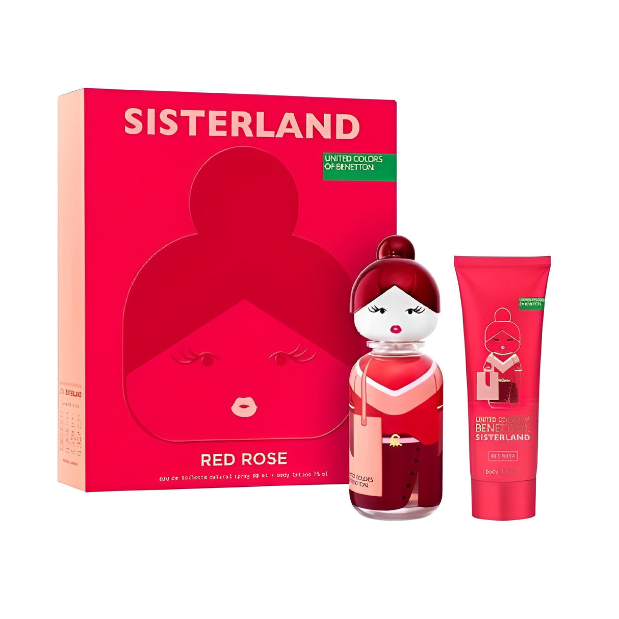Benetton Sisterland Red Rose Estuche EDT 80 ml + Locion 75 ml