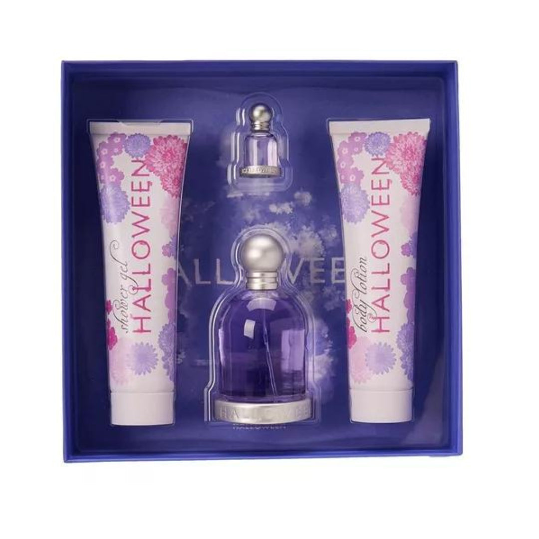 Jesus Del Pozo Halloween Mujer 4Pcs Estuche EDT 100 ml + 4.5 ml + loción 150 ml + gel 150 ml