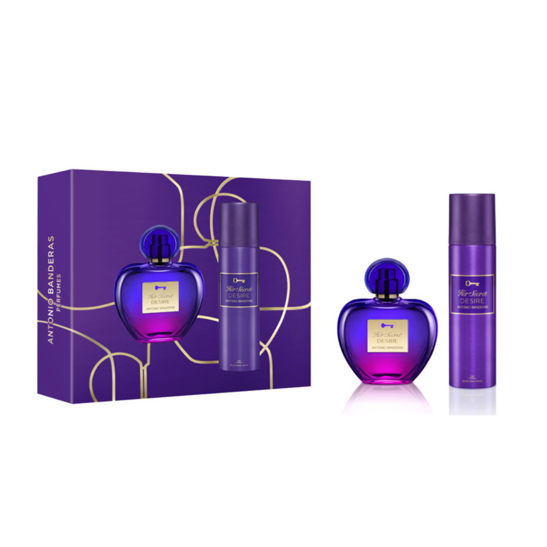Antonio Banderas Her Secret Desire Estuche EDT 80 ml + desodorante 150 ml