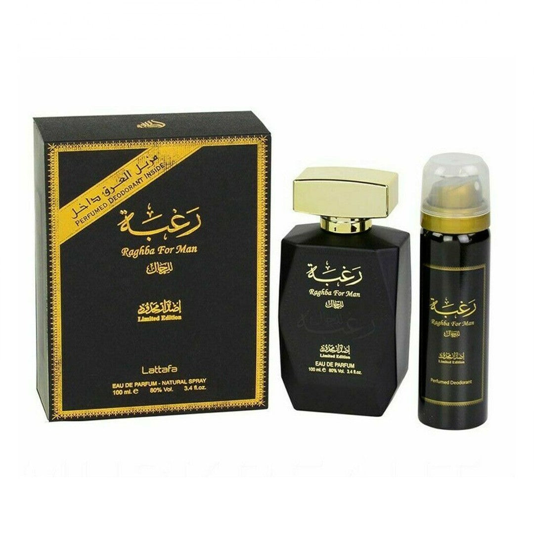 Lattafa Raghba Man Estuche EDP 100 ml + desodorante 50 ml