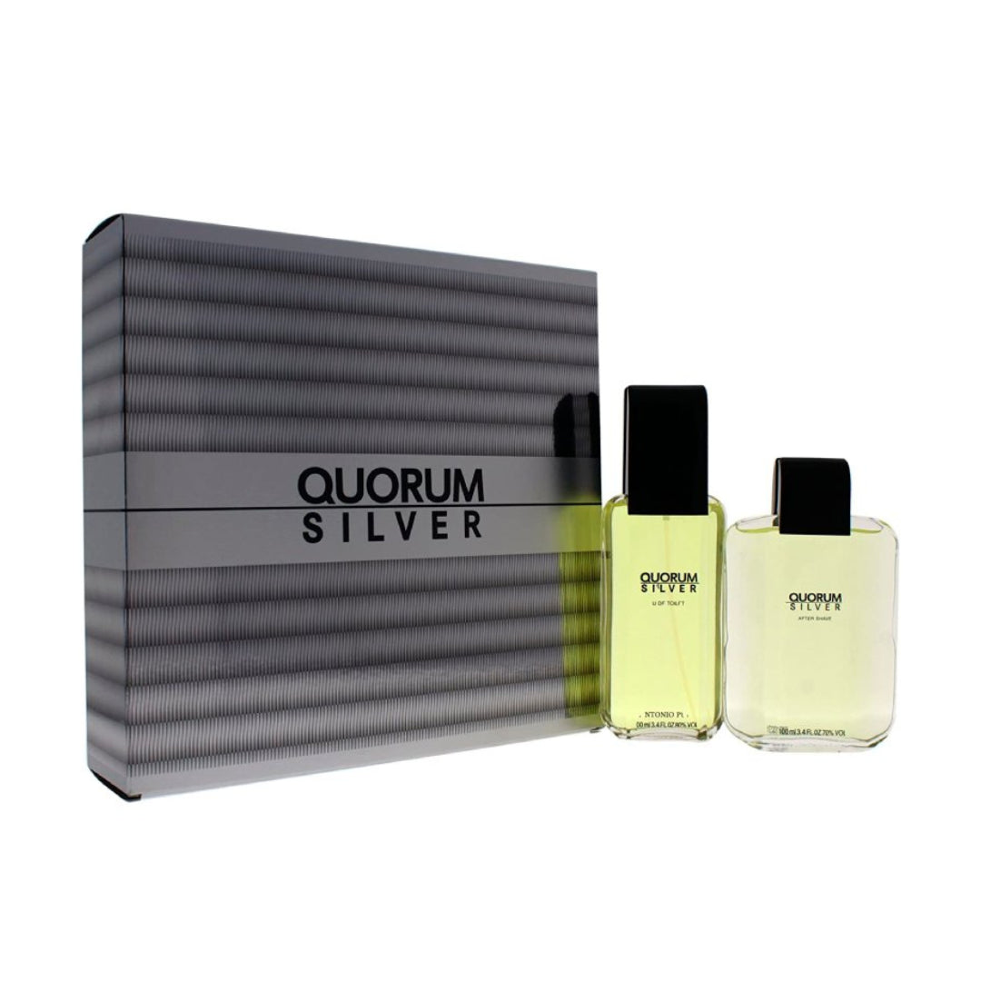 Puig Quorum Silver Estuche EDT 100 ml + af.shave 100 ml
