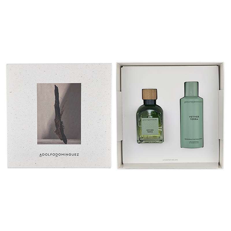 Adolfo Domínguez Vetiver Terra Hombre Estuche Edp 120ml+Desodorante 150ml