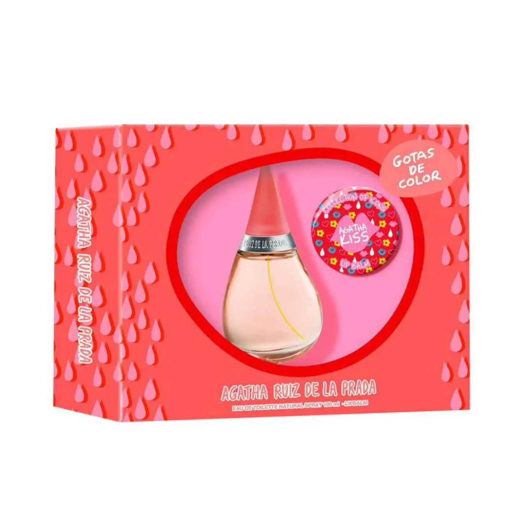 Agatha Ruiz De La Prada Gotas De Color Estuche Edt 100ml+Lip Balm 15g