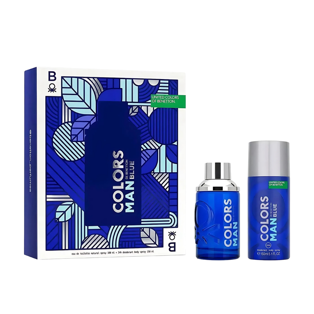 Benetton Colors Man Blue Estuche EDT 100 ml + Desodorante 150 ml