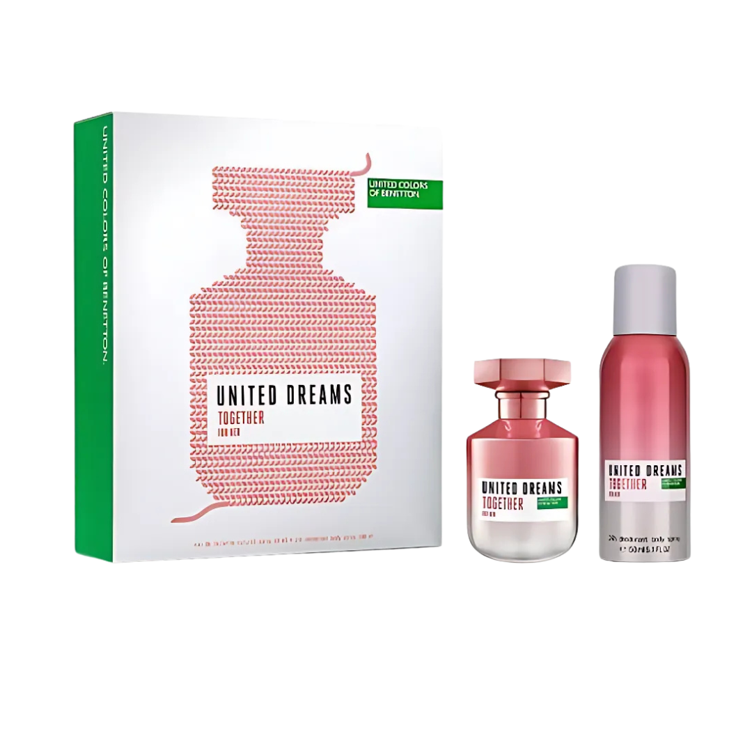 Benetton United Dreams Together For Her Estuche EDT 80 ml + Desodorante 150 ml