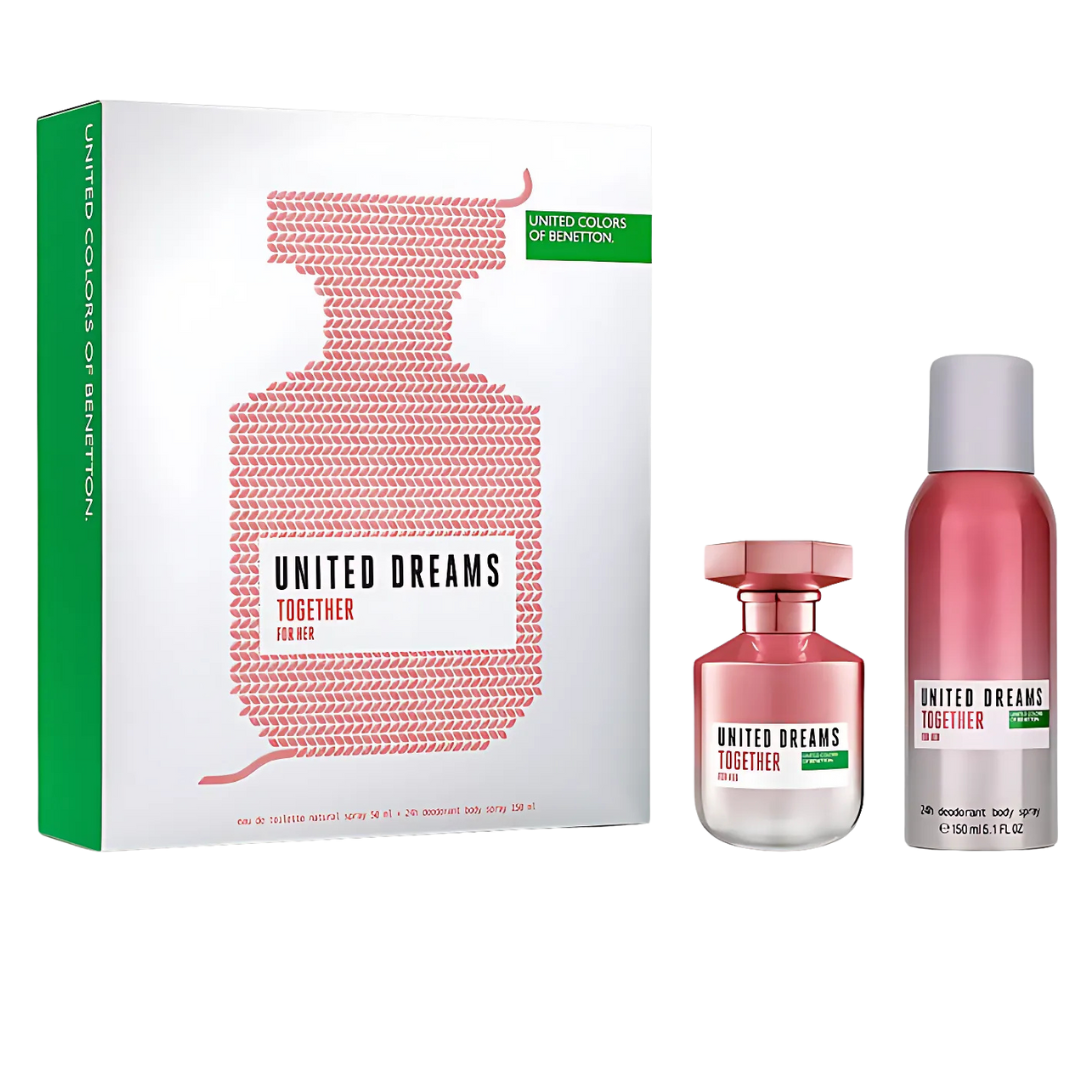 Benetton United Dreams Together For Her Estuche Edt 80ml+Desodorante 150ml