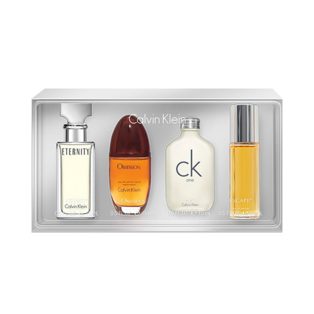 Calvin Klein Mini Estuche 4x15ml, Obsession Edp+Ck One Edt+Escape Edp+Eternity Edp