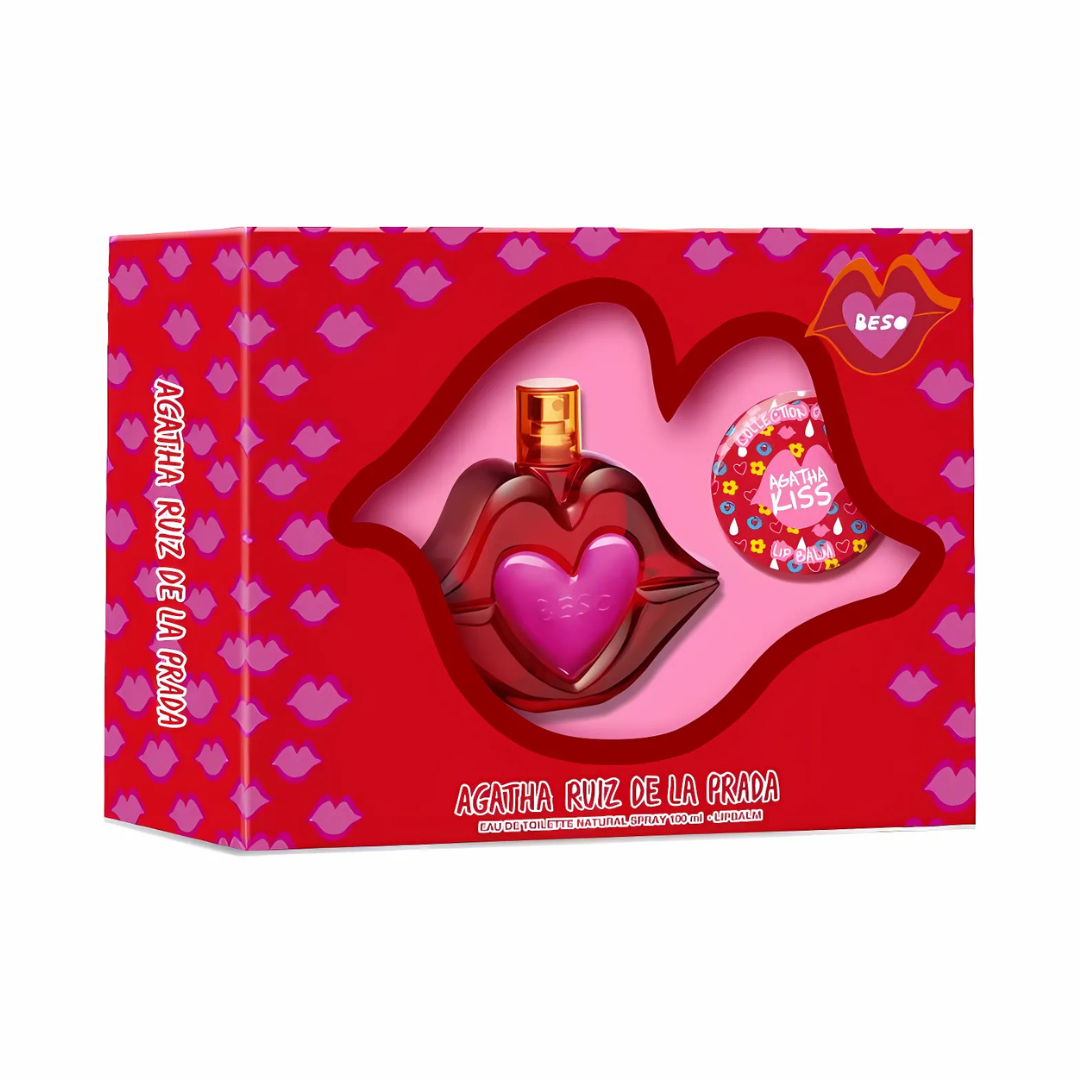 Agatha Ruiz de la Prada Beso Estuche EDT 100 ml + Lipbalm 15 g