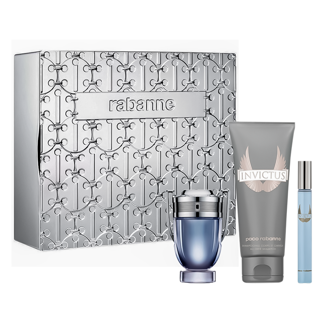 Paco Rabanne Invictus Estuche EDT 50 ML+Shampoo 100 ML+Mini 10 ML