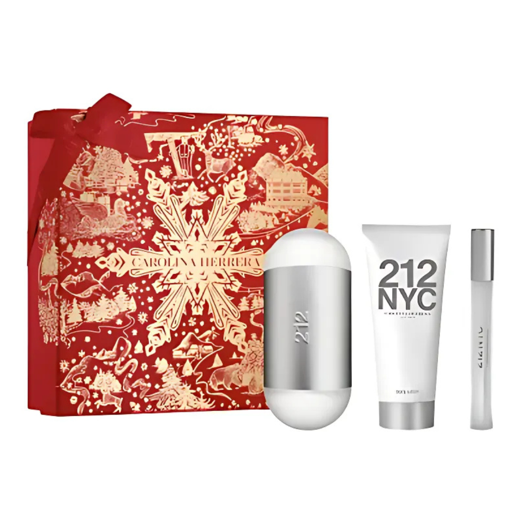 Carolina Herrera 212 Mujer Estuche Edt 100ml+Loción 100ml+Mini 10ml