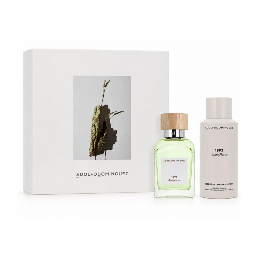 Adolfo Dominguez Agua Fresca 1993 Hombre Estuche EDT 120 ml + Deso 150 ml
