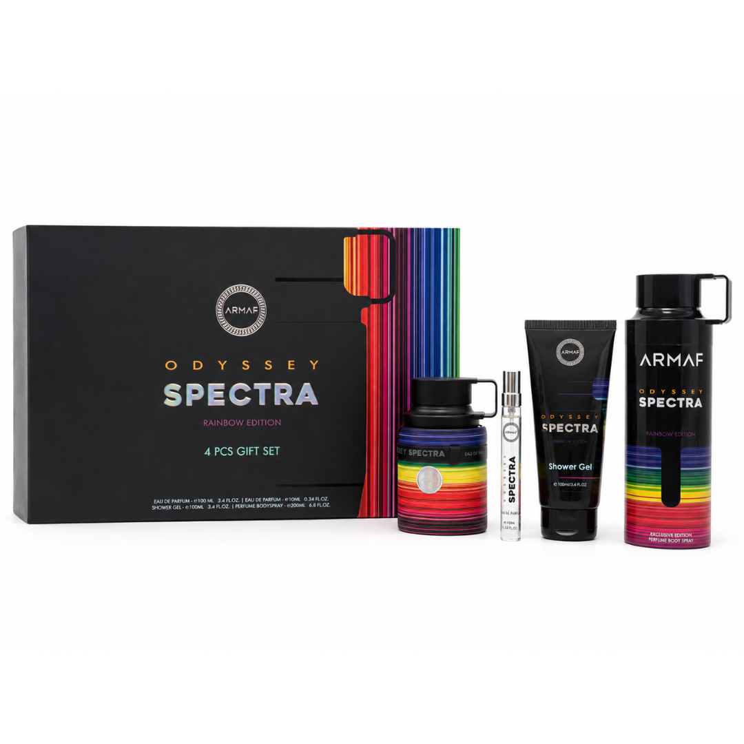 Armaf Odyssey Spectra Estuche EDP 100 ml + EDP 10 ml + Gel 100 ml + Deo 200 ml
