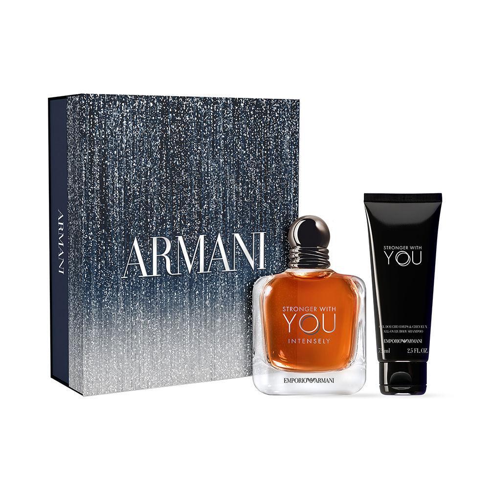 Armani Stronge With You Intensely Estuche EDP Intense 100 ml Gel 75 ml