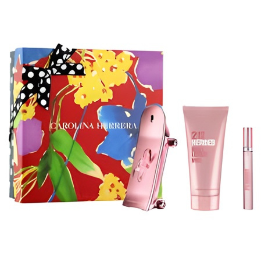 Carolina Herrera 212 Heroes Mujer Estuche EDP 80 ml + 10 ml + Loción 100 ml