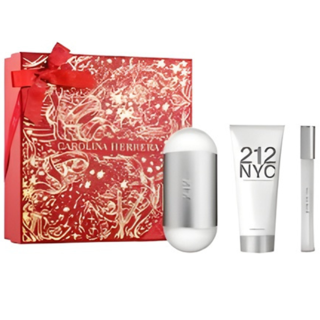 Carolina Herrera 212 Mujer Estuche EDT 100 ml + 10 ml + Loción 100 ml