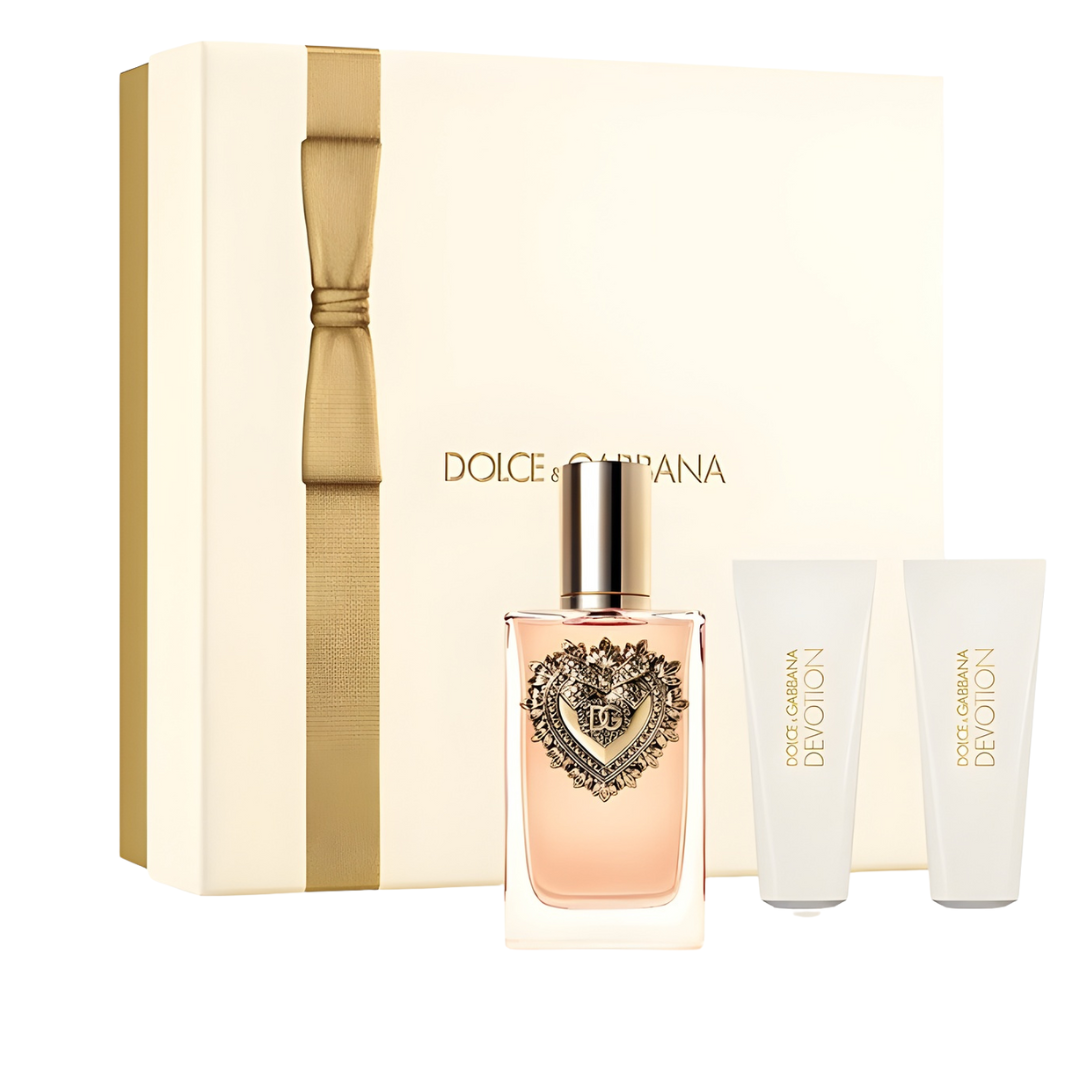 Dolce & Gabbana Devotion Mujer Estuche EDP 100 ml + Gel 50 ml + Loción 50 ml