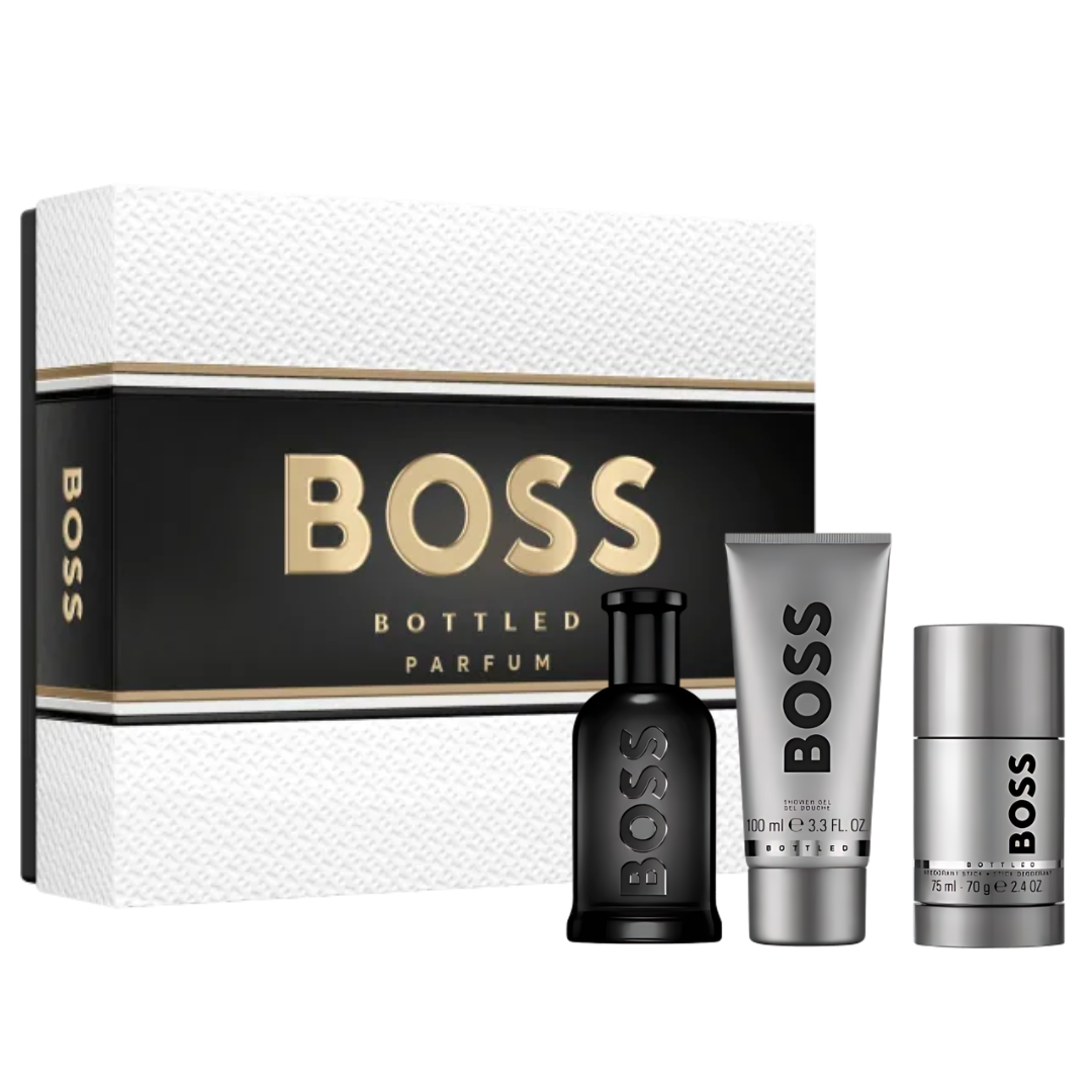Hugo Boss Bottled Parfum Estuche 100ml+Gel 100ml+Desodorante Barra 75ml