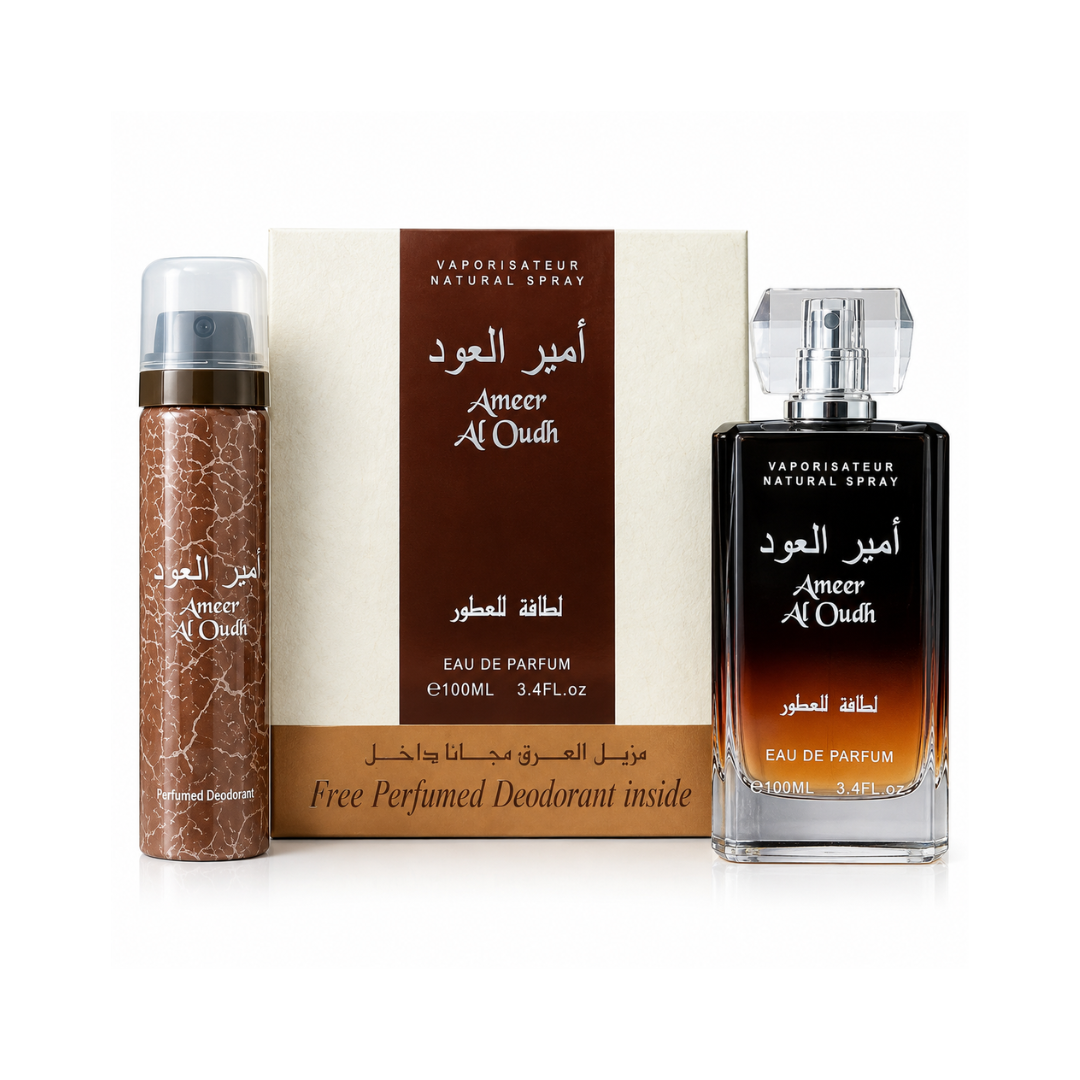 Lattafa Ameer Al Oudh EDP 100 ml + Desodorante 50 ml