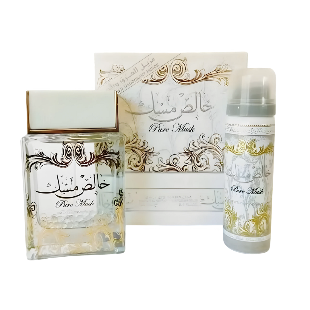 Lattafa Pure Musk Estuche EDP 100 ml + Desodorante 50 ml