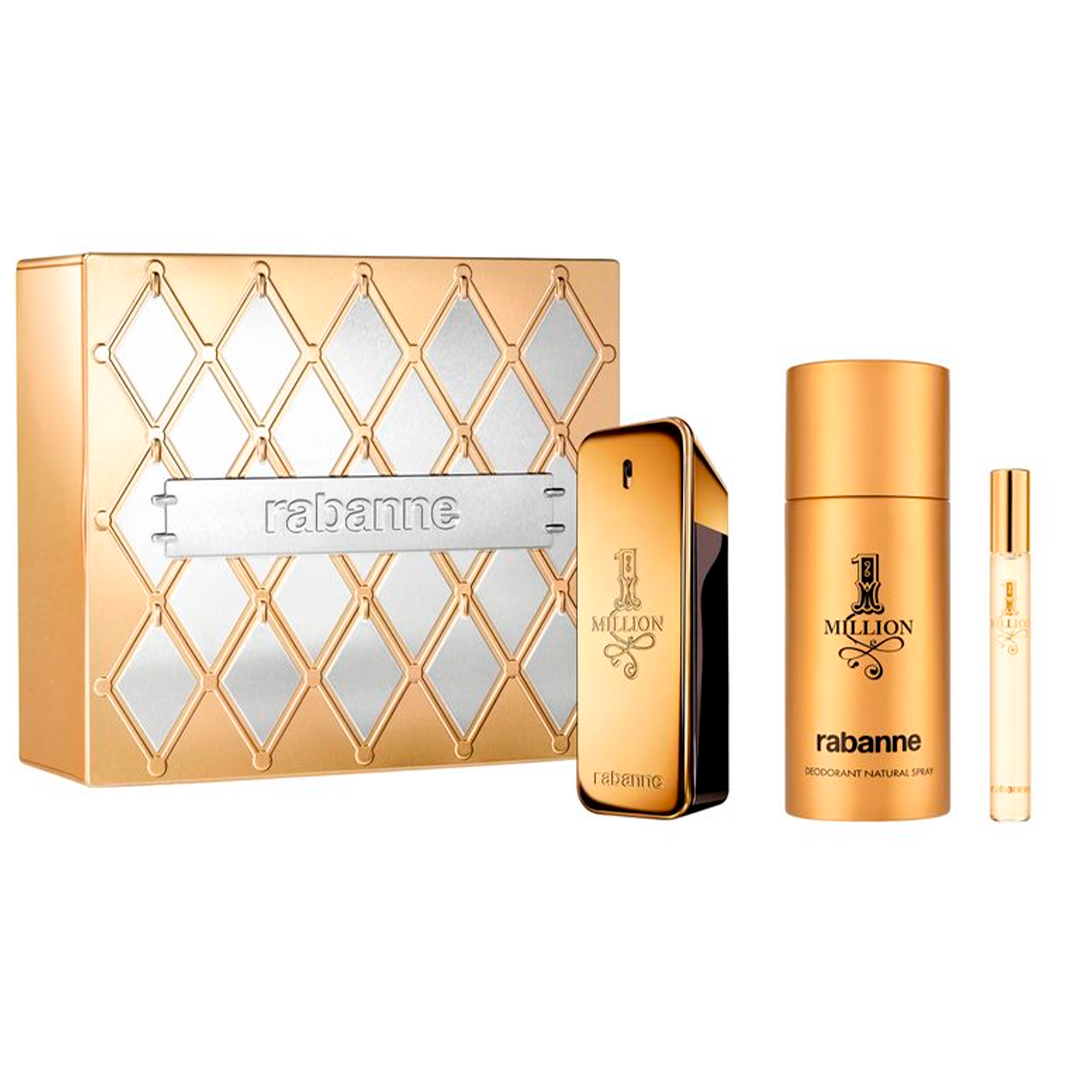 Paco Rabanne One Million Estuche Edt 100ml+Desodorante 150ml+10ml
