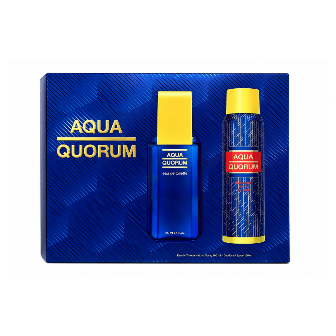 Puig Aqua Quorum Estuche EDT 100 ml + Desodorante 150 ml
