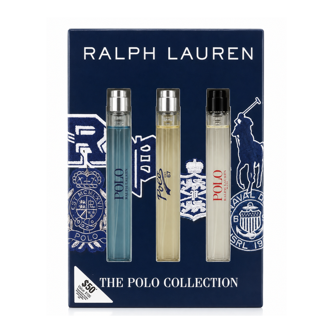 Ralph Lauren Mini Estuche 3 Pzas Polo Red EDT 10 ml + Polo 67 EDT 10 ml + Polo Blue EDT 10 ml