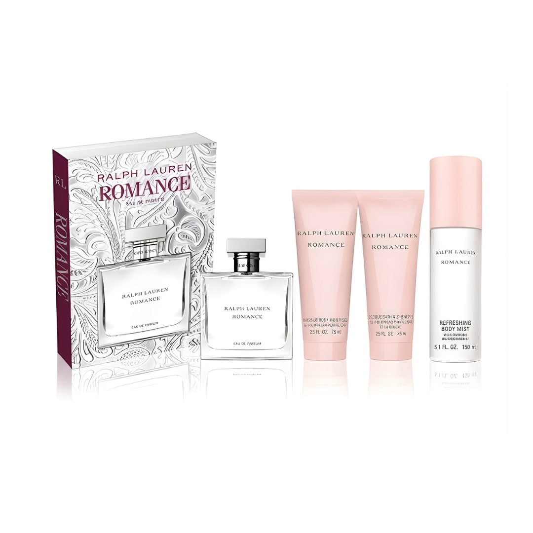 Ralph Lauren Romance Estuche EDP 100 ml + Hidratante Corporal 75 ml + Gel 75 ml + Body Mist 150 ml
