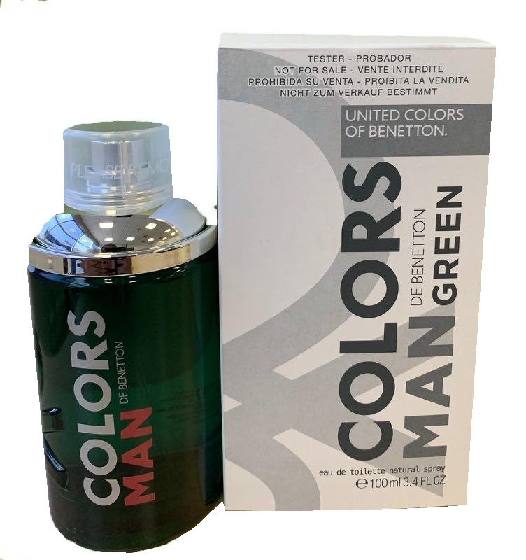 Benetton Colors Man Green Tester EDT 100 ml – Silk Perfumes